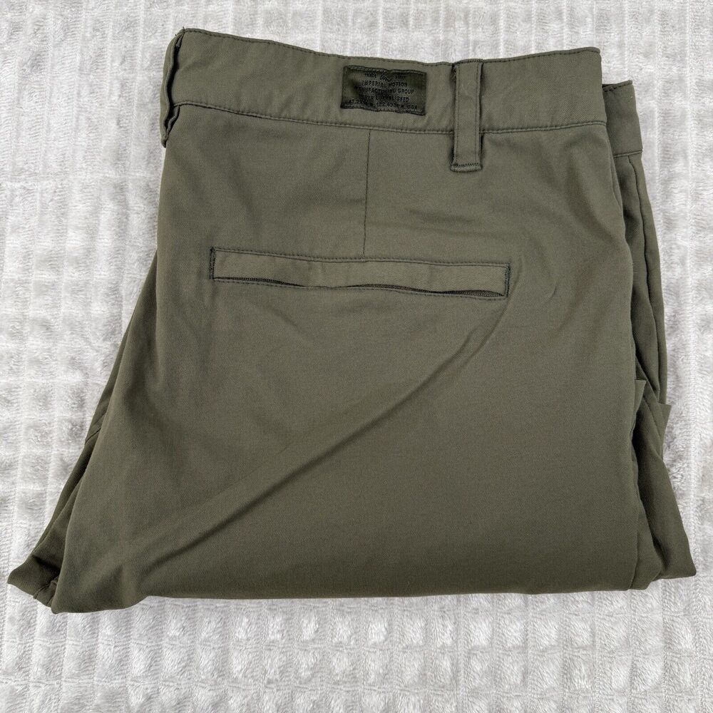 Imperial Motion Liberty Technical Chino Slim Fit Pants Men's 38x32 Olive Green